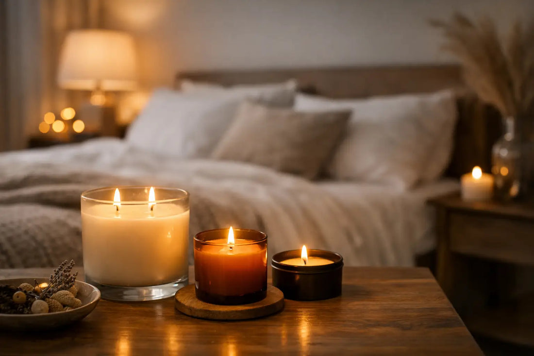 Duftkerzen im Schlafzimmer für erholsame Nächte