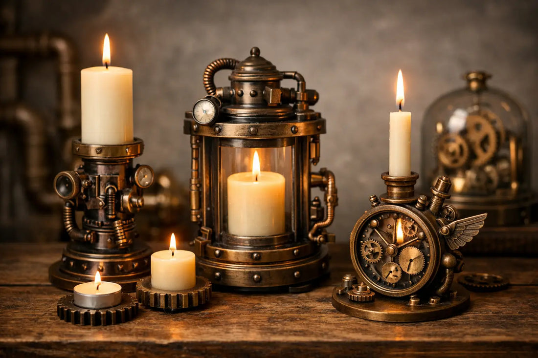 Steampunk Kerzen Deko mit zeitloser Raffinesse
